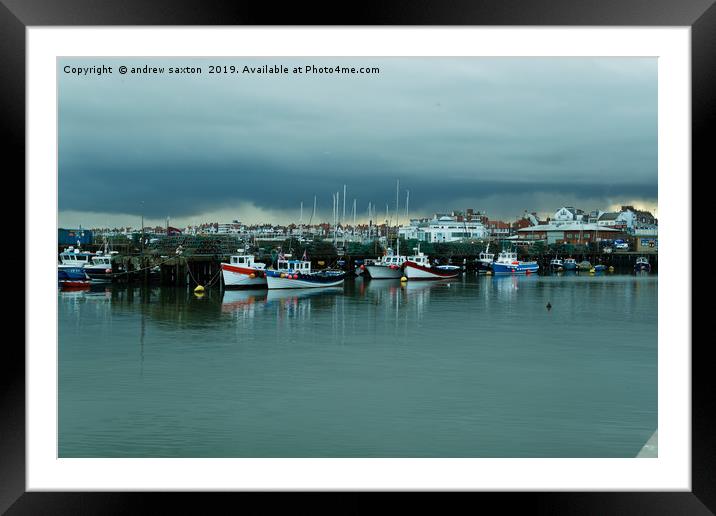 IN HIGH WATERS Framed Mounted Print by andrew saxton