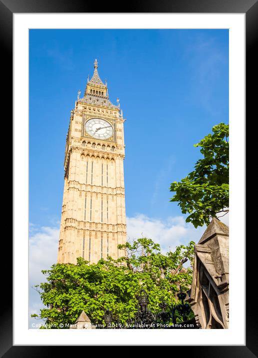 Big Ben, London Framed Mounted Print by Martyn Williams