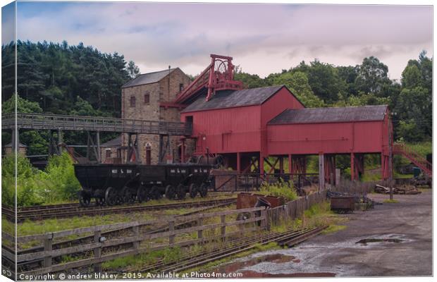 The Haunting History of Beamish Colliery Canvas Print by andrew blakey