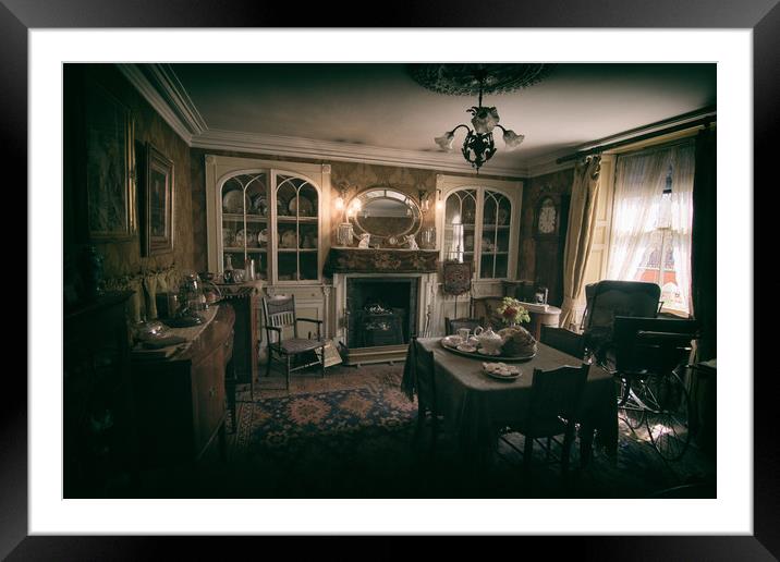 Time Capsule Dining Room Framed Mounted Print by andrew blakey