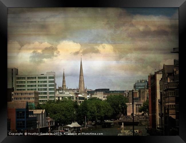 Skyline Bristol City Framed Print by Heather Goodwin