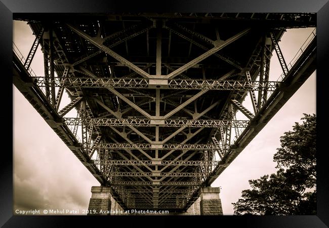 Underneath Sydney Harbour Bridge Framed Print by Mehul Patel