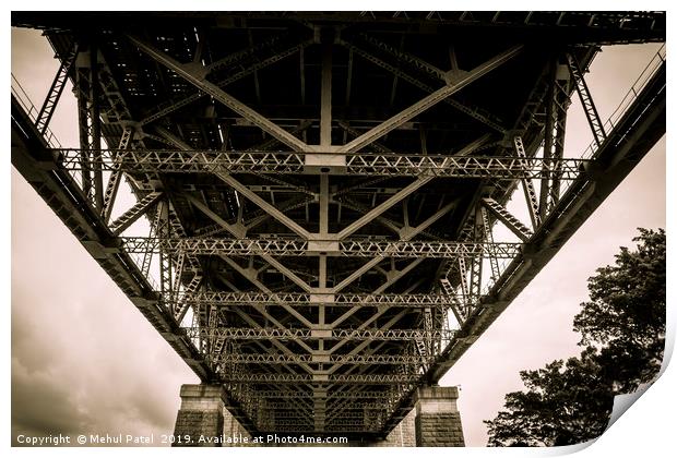 Underneath Sydney Harbour Bridge Print by Mehul Patel