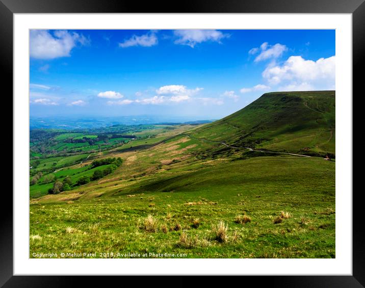 Gospel Pass, Black Mountains - Wales Framed Mounted Print by Mehul Patel