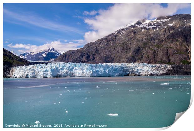 Margerie Glacier Print by Michael Greaves