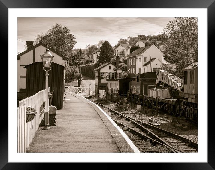 Bronwydd Arms Station, Carmarthenshire, Wales, UK Framed Mounted Print by Mark Llewellyn