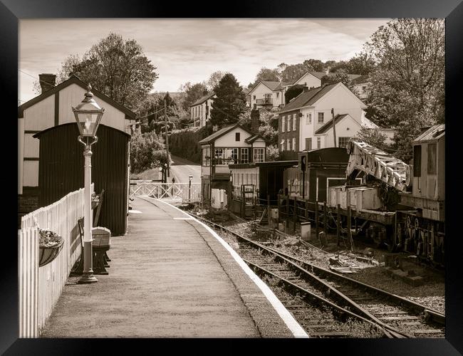 Bronwydd Arms Station, Carmarthenshire, Wales, UK Framed Print by Mark Llewellyn