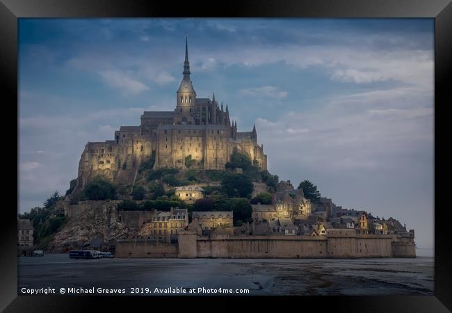 Mont St Michel Framed Print by Michael Greaves