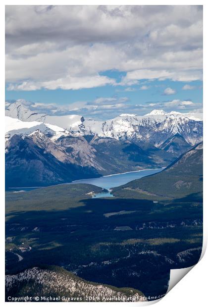 Banff National Park Print by Michael Greaves