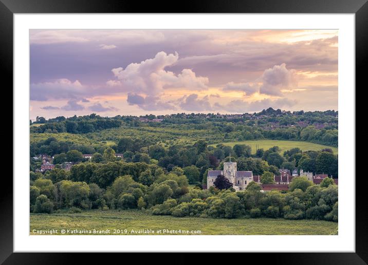 Golden Hour Sunset Winchester Framed Mounted Print by KB Photo