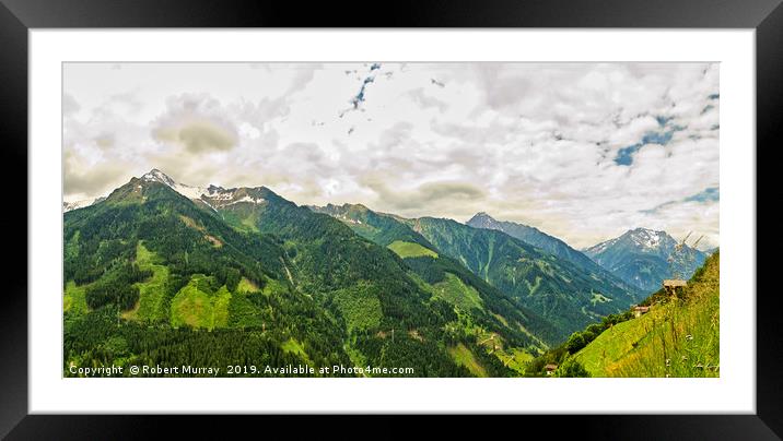 Austrian Tyrol Panorama Framed Mounted Print by Robert Murray