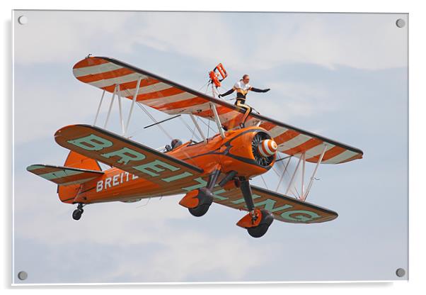 Boeing Wingwalker Acrylic by Oxon Images