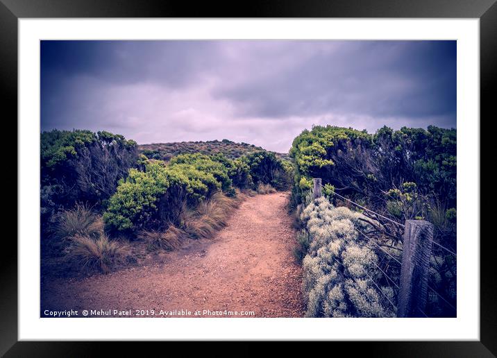 Trail in Port Campbell National Park, Australia Framed Mounted Print by Mehul Patel