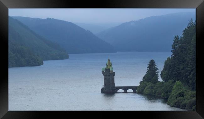 Lake Vyrnwy Water Tower Framed Print by Kelly Bailey