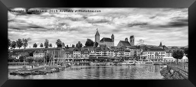 Rapperswil Castle Panorama Framed Print by DiFigiano Photography