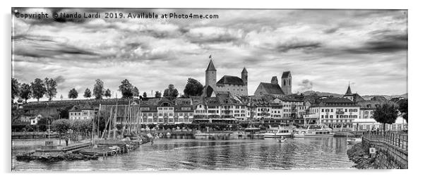 Rapperswil Castle Panorama Acrylic by DiFigiano Photography
