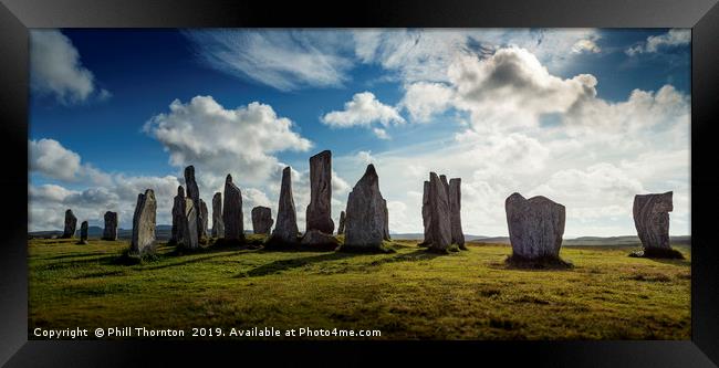 The Callanish Standing Stones Isle of Lewis Framed Print by Phill Thornton