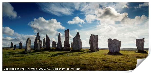 The Callanish Standing Stones Isle of Lewis Print by Phill Thornton