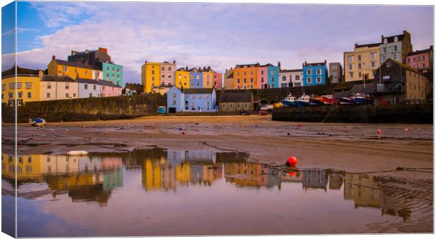 Tenby Harbour  Canvas Print by Michael South Photography