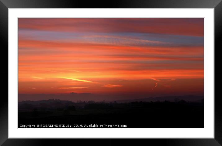 "Misty Cumbrian Sunrise" Framed Mounted Print by ROS RIDLEY
