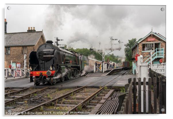 Repton at Grosmont Acrylic by Rob Hawkins