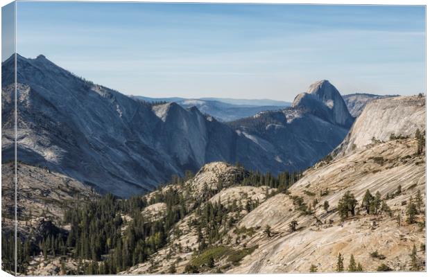 The Other Side of Half Dome Canvas Print by Belinda Greb