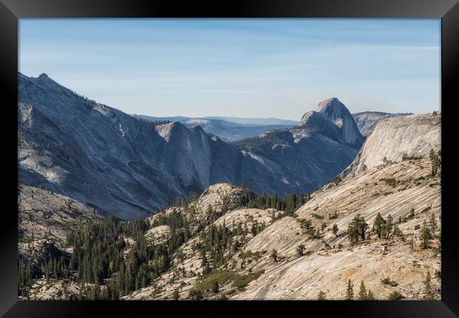 The Other Side of Half Dome Framed Print by Belinda Greb