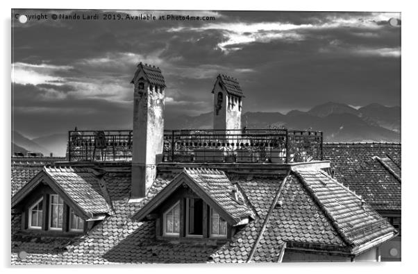 Rooftops Acrylic by DiFigiano Photography