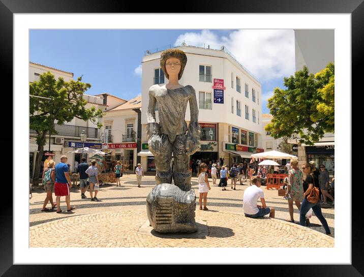 Praça de Gil Eanes Lagos Portugal Framed Mounted Print by Naylor's Photography