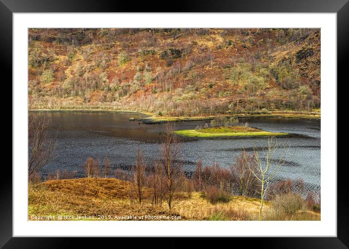 Looking Down on Loch Leven Scotland Framed Mounted Print by Nick Jenkins