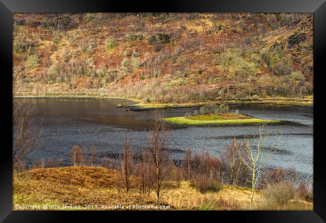 Looking Down on Loch Leven Scotland Framed Print by Nick Jenkins