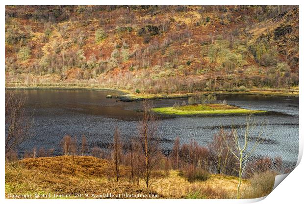 Looking Down on Loch Leven Scotland Print by Nick Jenkins