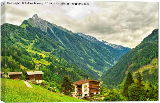 The Stillupgrund Valley, Zillertal, Austria. Canvas Print by Robert Murray