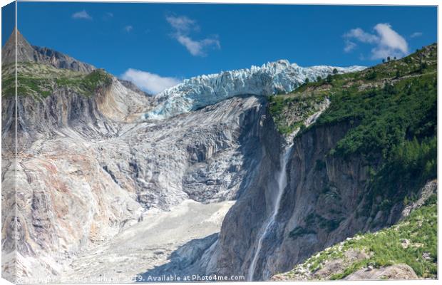 Argentiere glacier, Chamonix Canvas Print by Chris Warham