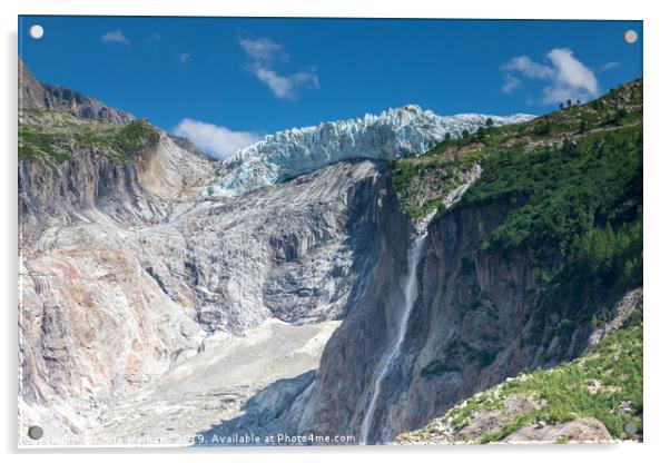 Argentiere glacier, Chamonix Acrylic by Chris Warham