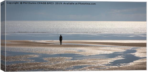 The lookout At Crosby Canvas Print by Phil Durkin DPAGB BPE4