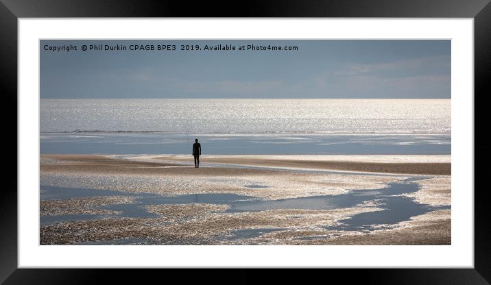 The lookout At Crosby Framed Mounted Print by Phil Durkin DPAGB BPE4