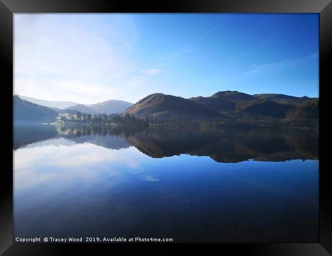 Ullswater reflections Framed Print by Tracey Wood