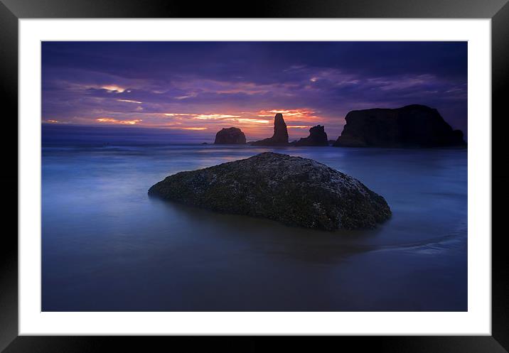 Hint of Light Framed Mounted Print by Mike Dawson