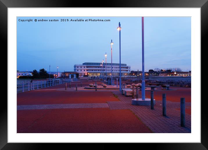 MORECAMBE STAYING Framed Mounted Print by andrew saxton