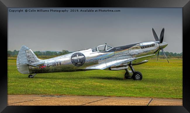 The Silver Spitfire 1 Framed Print by Colin Williams Photography
