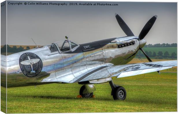 The Silver Spitfire 2 Canvas Print by Colin Williams Photography