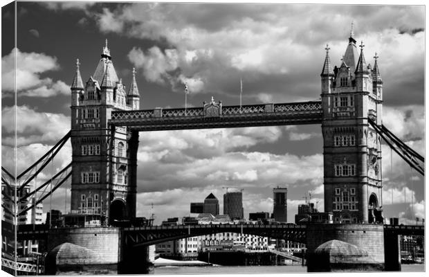 Tower bridge in London, Great Britain Canvas Print by M. J. Photography
