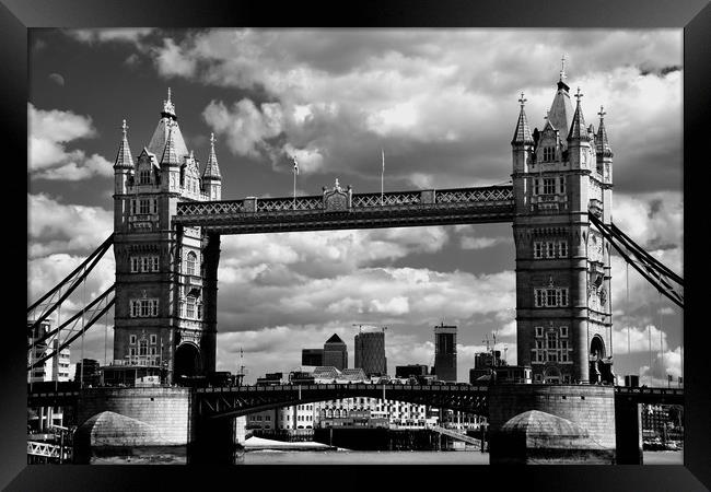 Tower bridge in London, Great Britain Framed Print by M. J. Photography