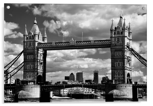 Tower bridge in London, Great Britain Acrylic by M. J. Photography
