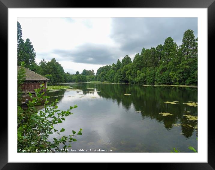 Reflections on the Lake Framed Mounted Print by Jane Metters