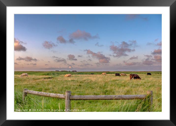 Cley Marshes Norfolk Framed Mounted Print by Jim Key
