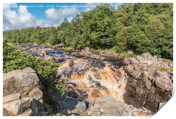 The River Tees Upstream from High Force Waterfall Print by Richard Laidler