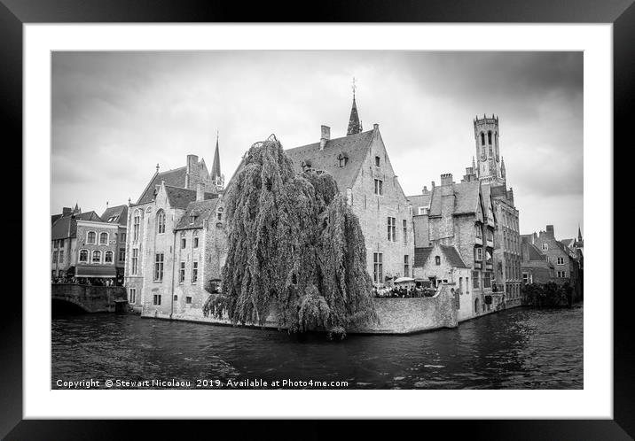 Beautiful Bruge Framed Mounted Print by Stewart Nicolaou
