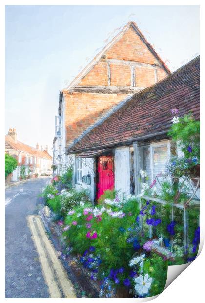 Lych Gate Cottage, Bray Print by LensLight Traveler